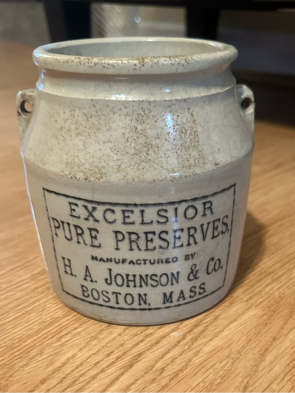 Excelsior Pure Preserves Stoneware Jar crock